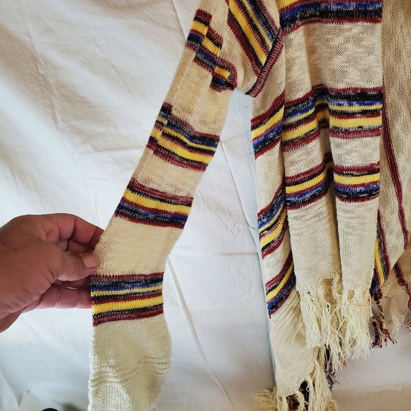 Jodifl Cardigan Fringe Sweater Size S/M - Picture 2 of 6